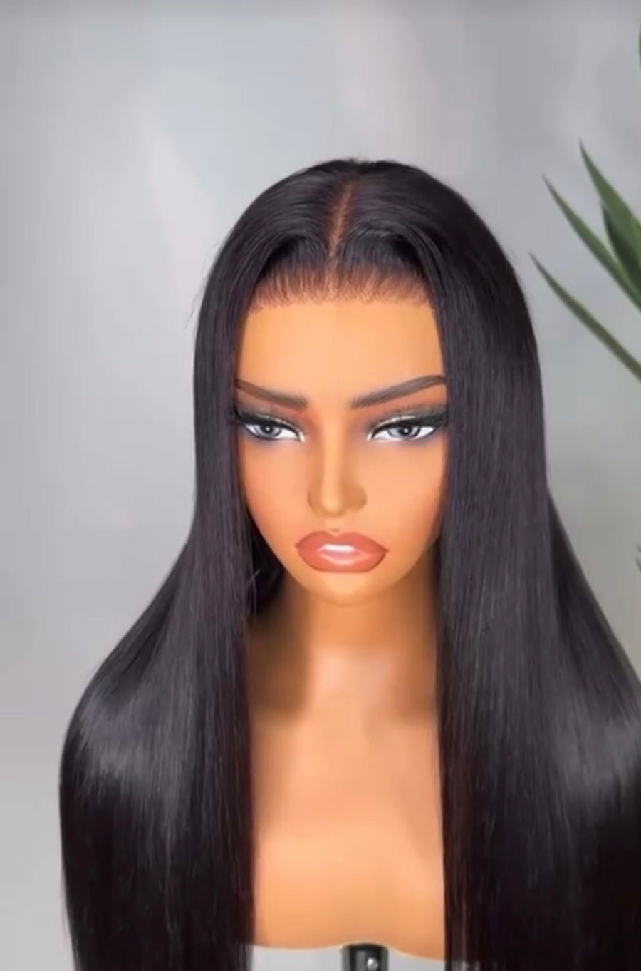 Polished straight SDD glueless wig
