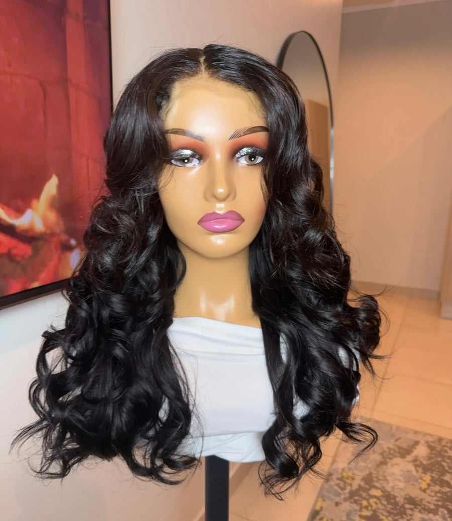5x5 SDD Glueless layered wig