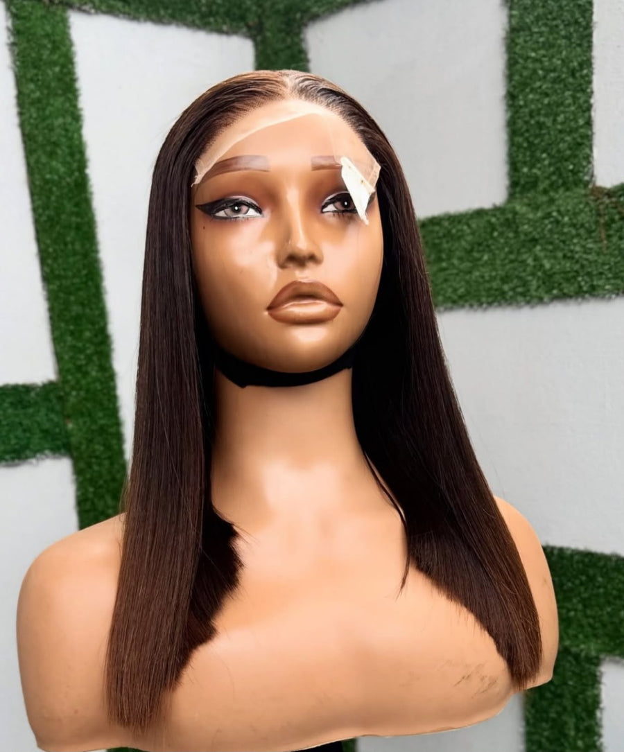 Polished straight SDD glueless wig